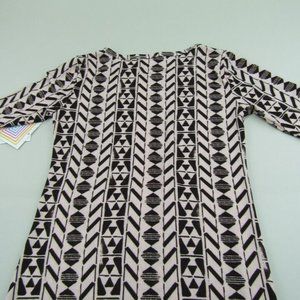 Lularoe Julia Dress Womens Size XS Longer Length Stretch Fit Geometric